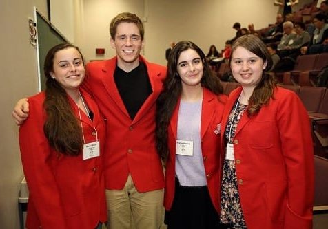 Rachel with other long term exchange students.