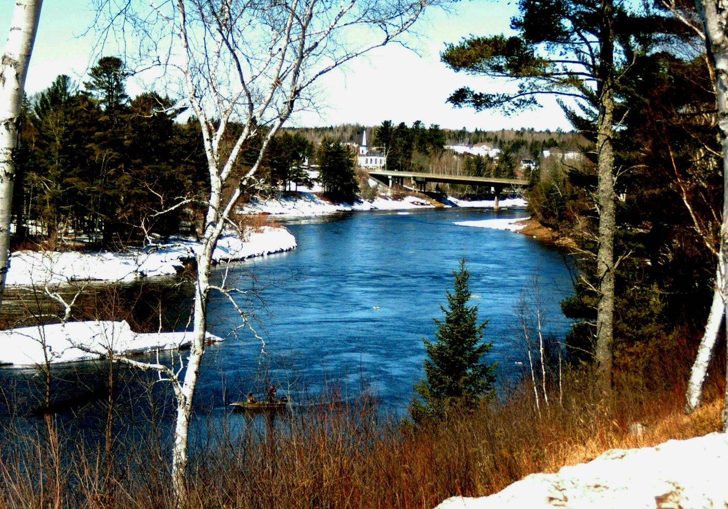 Main Southwest Miramichi River in the Village of Blackville