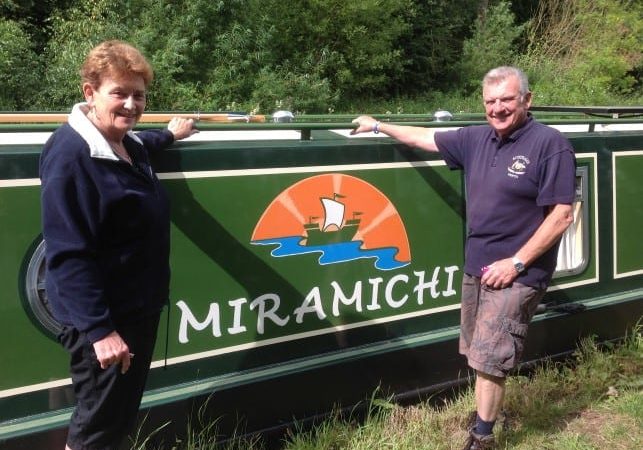 Jean-and-Bill-with-their-narrowboat-the-Miramichi-Small