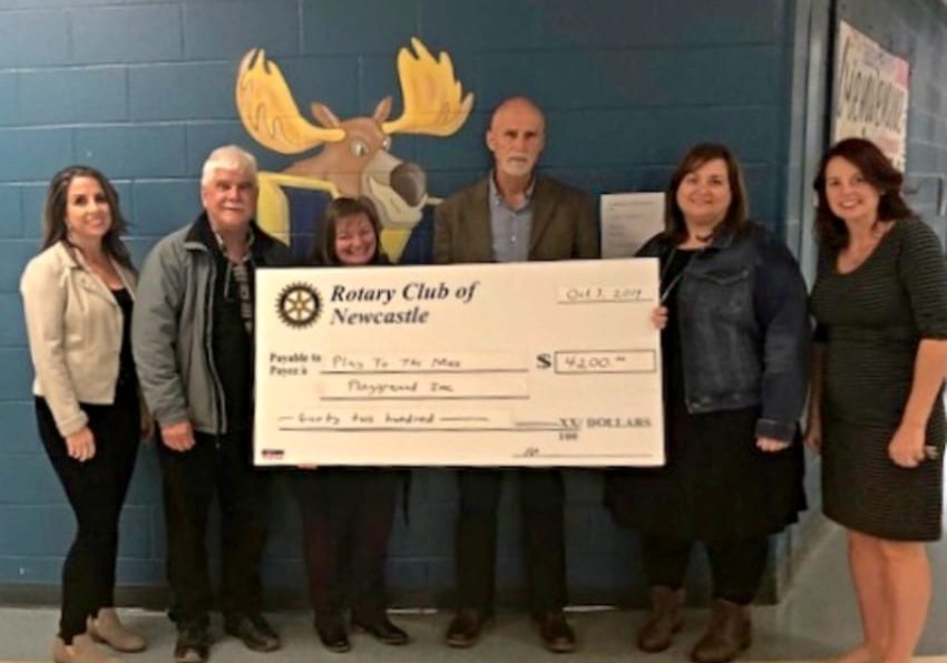 Rotary Club of Newcastle Donation to Play to the Max Playground