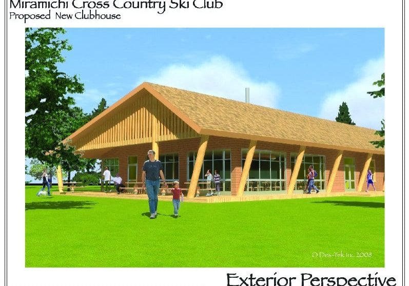 Proposed Miramichi Cross Country Ski Club, exterior perspective.