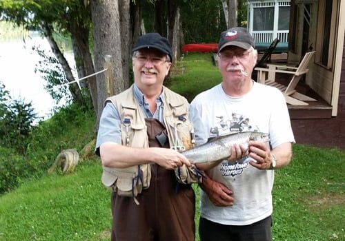 Brian Affleck at Glen Hollowoods in Blackville. Nice bright fish caught around 7pm on July 10.