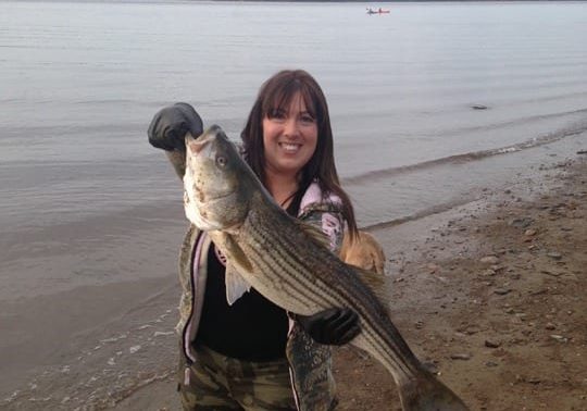 Ashleigh Reynolds with a 22 pound catch-and-release in the Loggieville area.