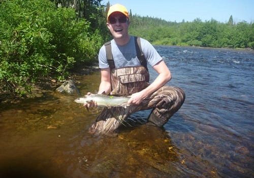 Angler at the Depot Crown Reserve stretch last week