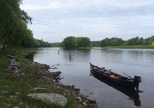 Guests angling near Doaktown. Photo courtesy of Derek Munn