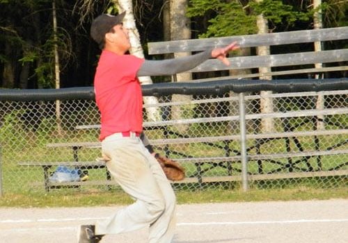 Travis Nevin gets the win for the Eel Ground Eagles, defeating the Douglasfield Dodgers on Monday Night.