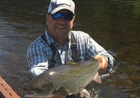 Ledges Head Guide Andrew Anthony with Guest Scott Boley nice hen