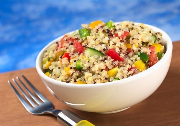 Explore new foods, like Quinoa Salad, as part of the weekly wellness meetings hosted by Dr. Tiffany Keenan at the Miramichi Fellowship Centre in Blackville.