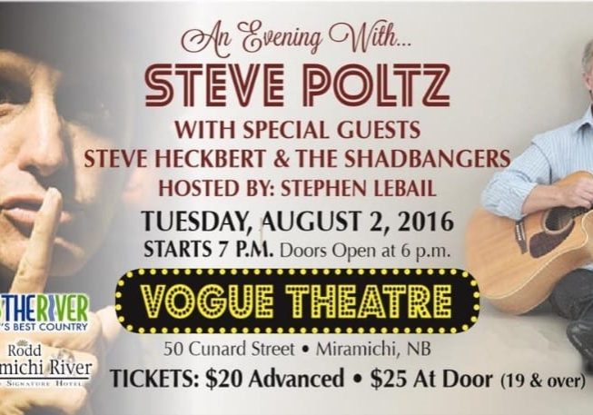 An evening with Steve Poltz at the Vogue Theatre