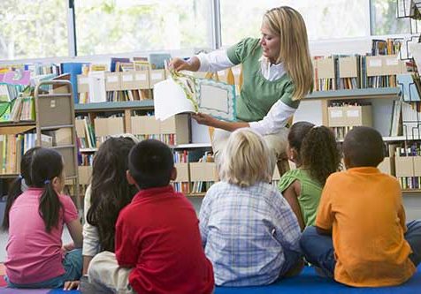 students-library-kindergarten-reading-children