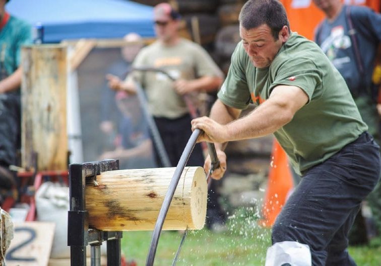 Marcel Dupuis Woodmen's Museum "2014 Lumberjack Champion"